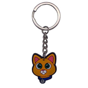 Oranje Kat Sleutelhanger