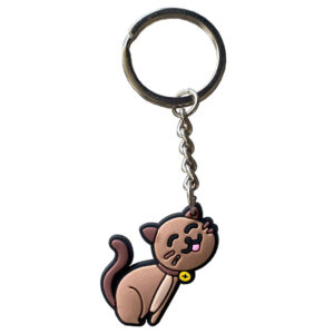 Schattige kat sleutelhanger