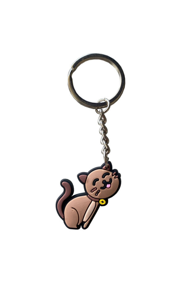 Schattige kat sleutelhanger