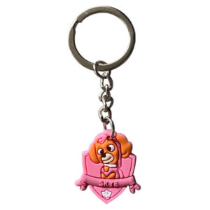 Skye sleutelhanger van ca. 2,5 x 3 cm. Compact, lichtgewicht en perfect als cadeautje voor jonge fans.